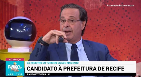 “recife-falta-uma-pessoa-para-bater-de-frente-com-o-rei”,-diz-gilson-machado-em-entrevista-ao-programa-panico,-da-jovem-pan