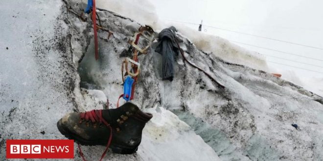 derretimento-de-geleira-revela-corpo-de-alpinista-desaparecido-em-1986-nos-alpes