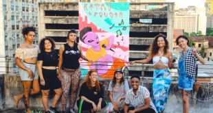 no-recife,-crew-de-mulheres-grafiteiras-cria-megamural-em-homenagem-a-rapper-bione