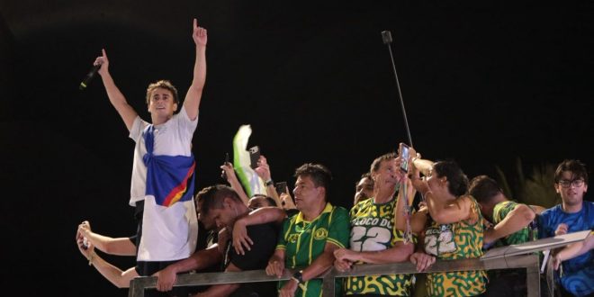 Em ato no Recife, Nikolas diz que Nordeste dará maior votação da história à direita