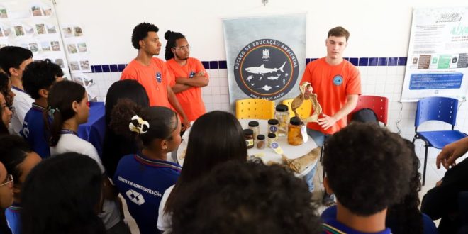 Projeto de educação ambiental aborda resíduos e fauna em escola de São Lourenço